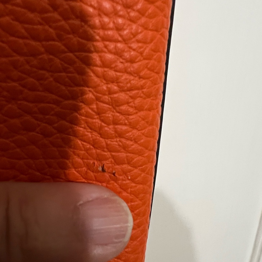 Dooney & Bourke Zip Sac in Clementine Pebble Leather Crossbody Bag - Picture 14 of 16